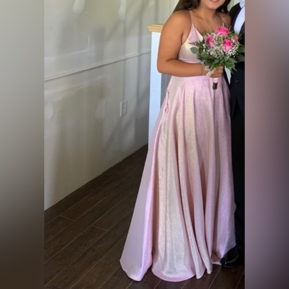 Pink Sparkly Prom Dress